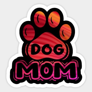 Dog Mom Unique Design Sticker